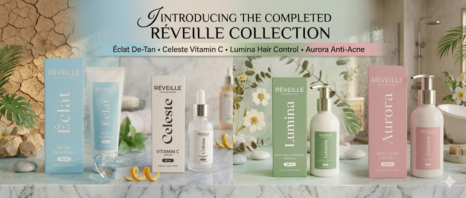Reveille beauty products banner
